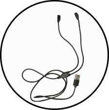 Charging cable with magnetic connector